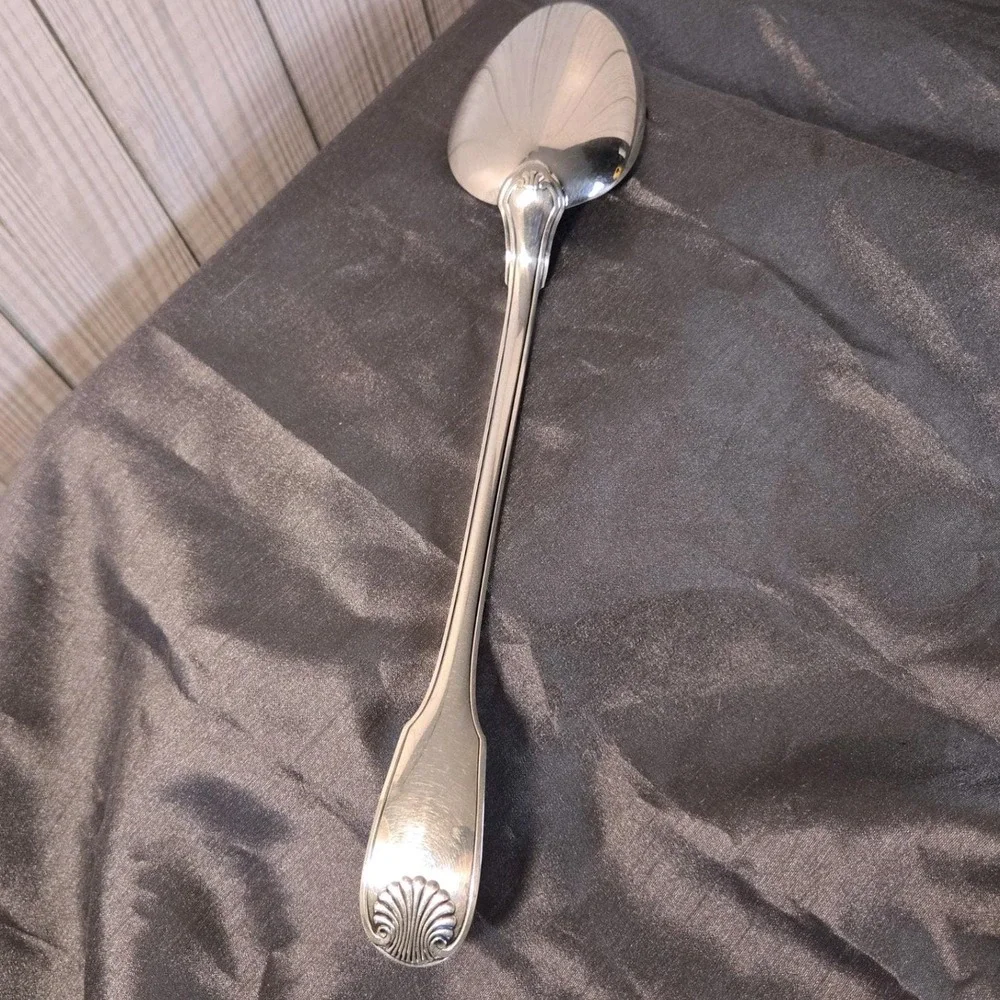 Christofle Silverplate Large‎ Serving Spoon Vendome Shell Pattern 13 3/4
